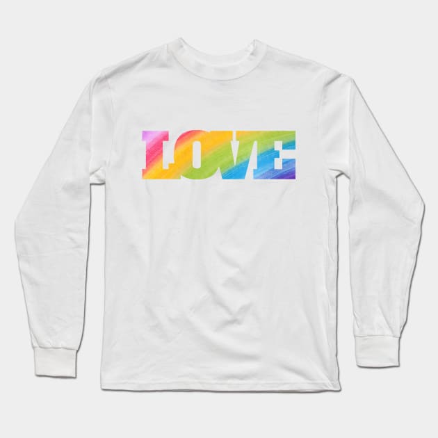 Rainbow love | LGBTQ+ Long Sleeve T-Shirt by Fayn